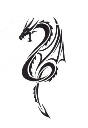 Tribal Dragon Free Tats